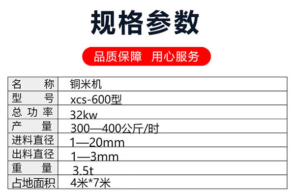 銅線破碎機(jī)參數(shù)